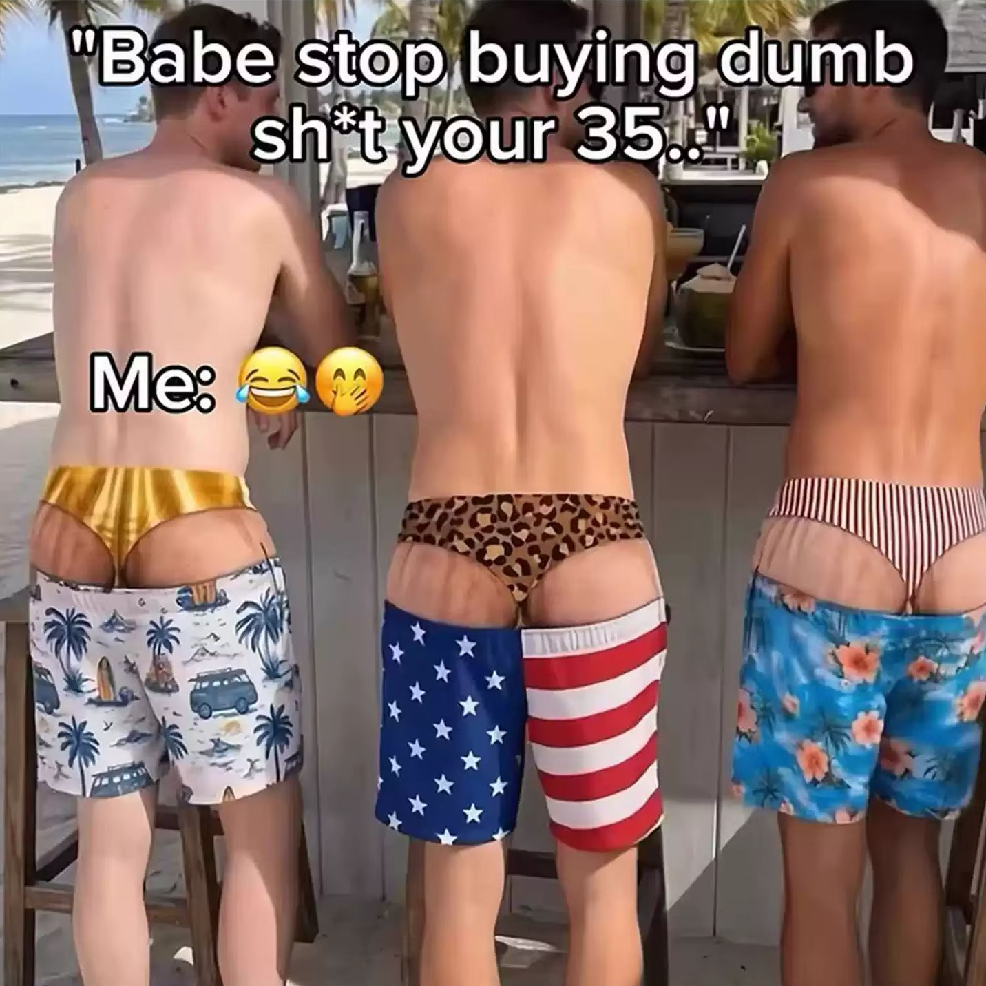 Swim Trunk Shorts - Новинка: мужские плавки с забавным принтом