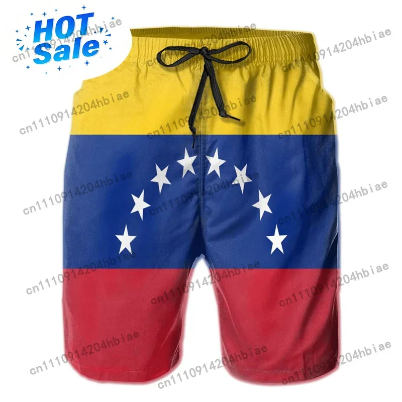 Swim Trunk Shorts - Шорты с 3D-принтом флага Венесуэлы, повседневные