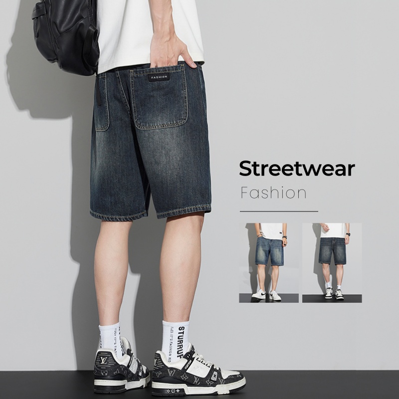 Men'S Fashion Jeans - Мужские винтажные джинсовые шорты, летние тонкие