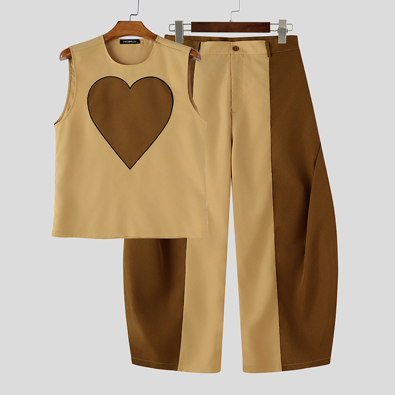 Mens Fashion Streetwear - Мужские комплекты INCERUN: топы без рукавов