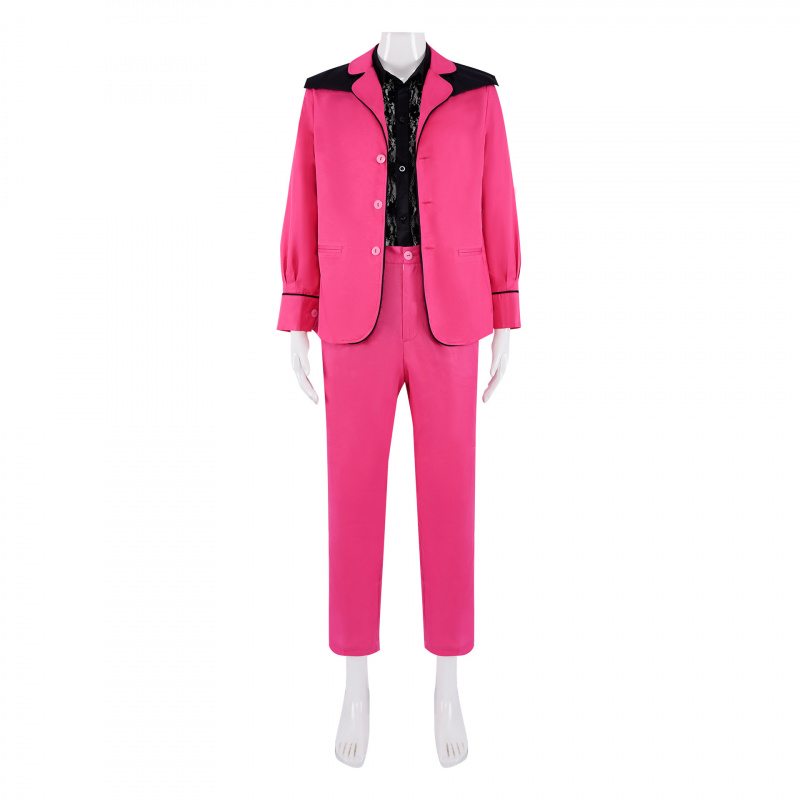 Jacket Mens Fashion - Костюм Элвиса Пресли: розовый лакированный пиджак,