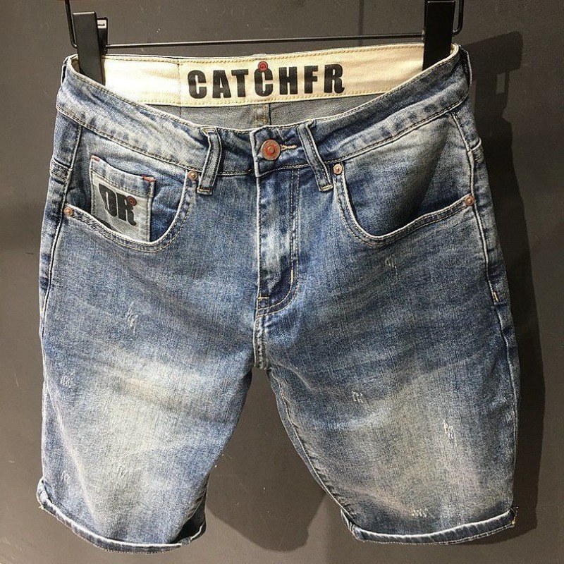 Men'S Fashion Jeans - Шорты мужские джинсовые оверсайз, короткие штаны