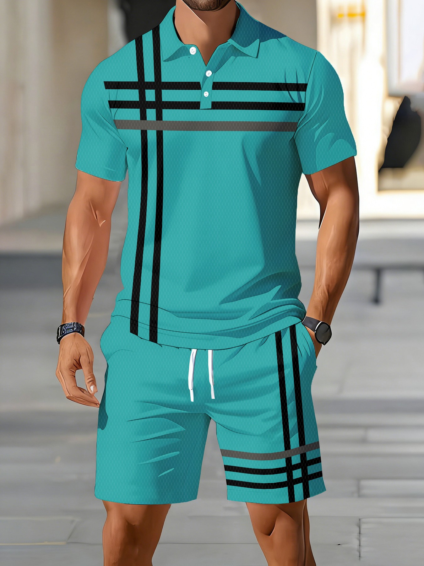 Men'S Fashion Polo Shirt - Летний мужской комплект поло 2026 года