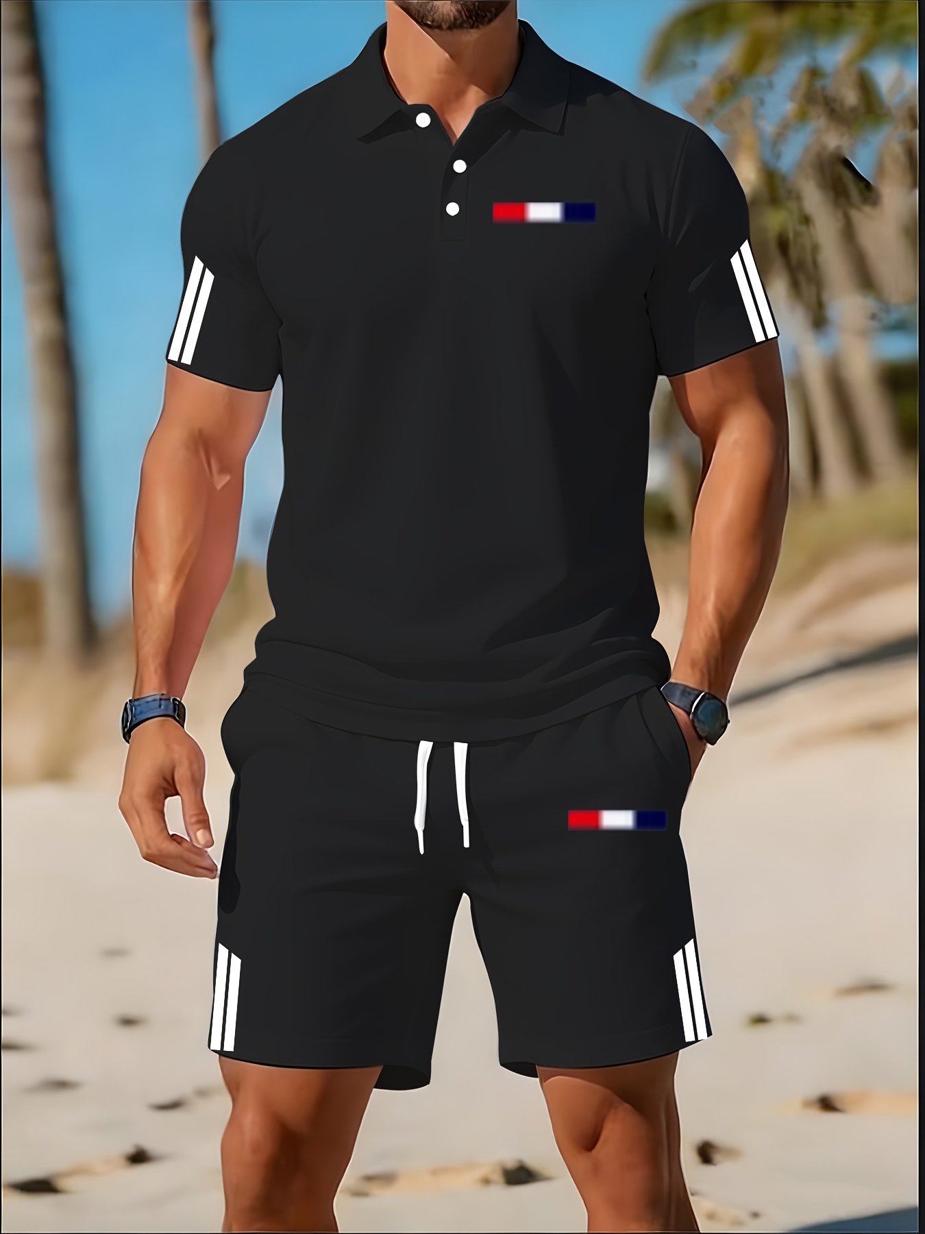 Летний мужской комплект поло 2 – обзор и цена Men'S Fashion Polo Shirt