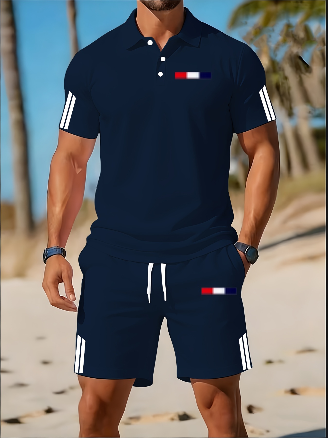 Летний мужской комплект поло 2 – обзор и цена Men'S Fashion Polo Shirt