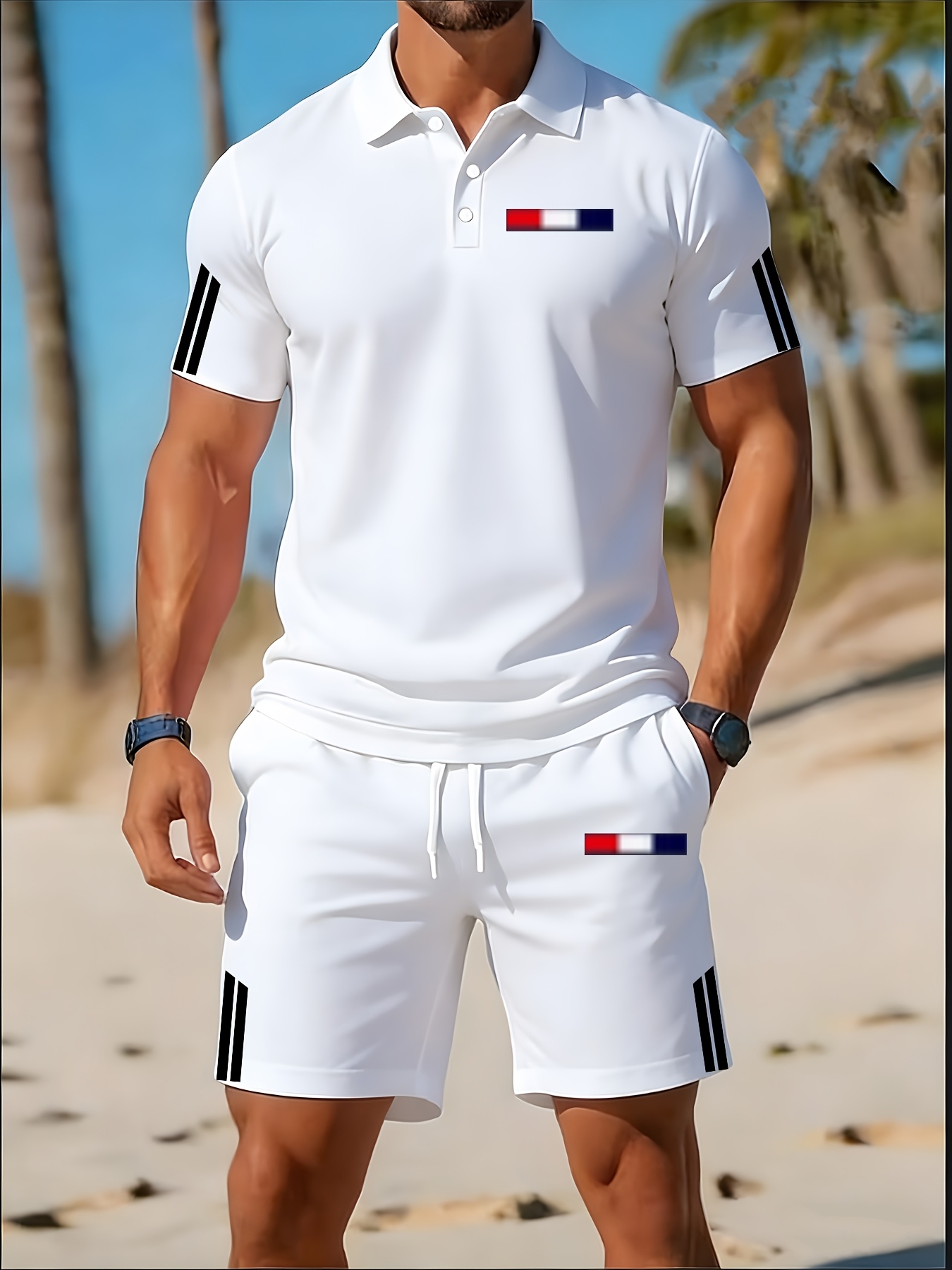 Летний мужской комплект поло 2 – обзор и цена Men'S Fashion Polo Shirt