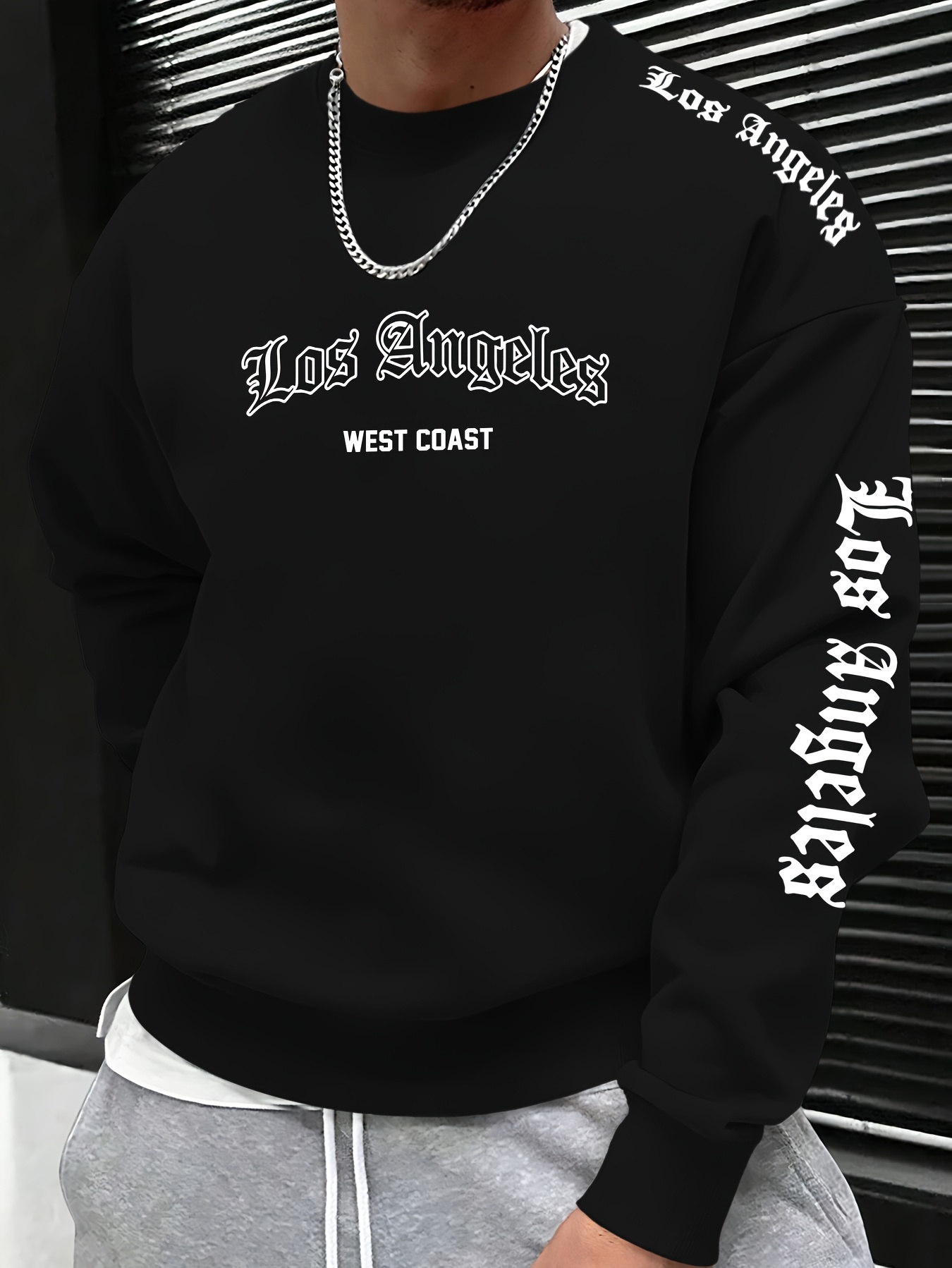 Мужской свитшот с круглым выре – обзор и цена Mens Fashion Streetwear