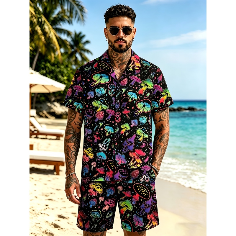 Мужской модный костюм с 3D-при – обзор и цена Mens Fashion Streetwear