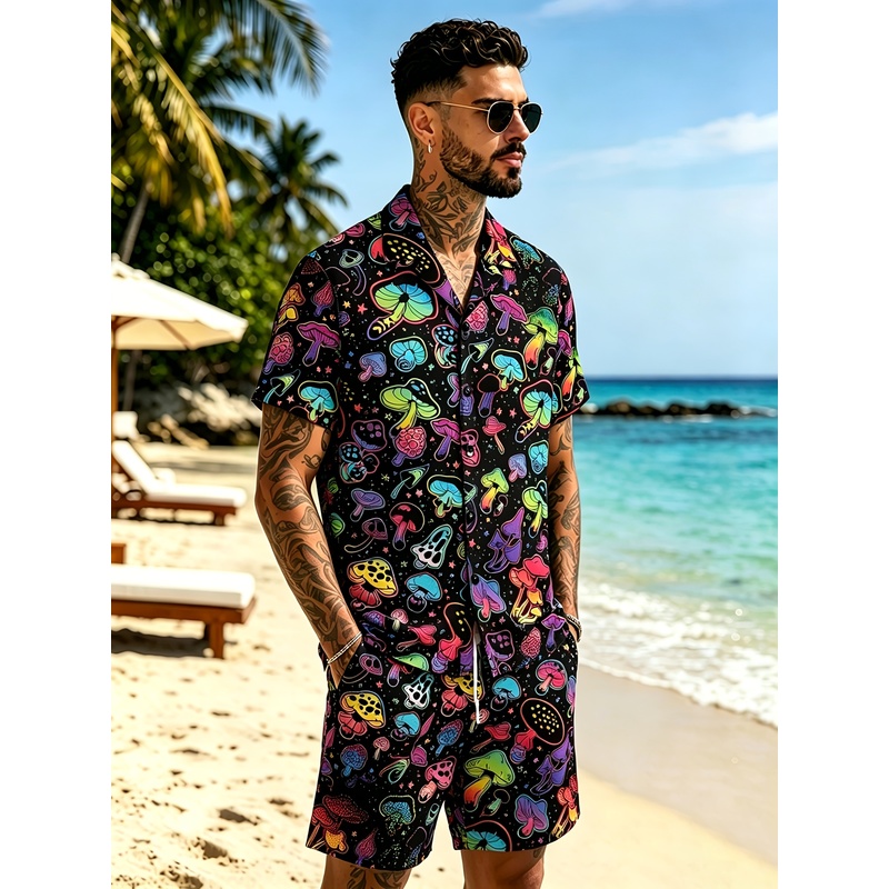Мужской модный костюм с 3D-при – обзор и цена Mens Fashion Streetwear