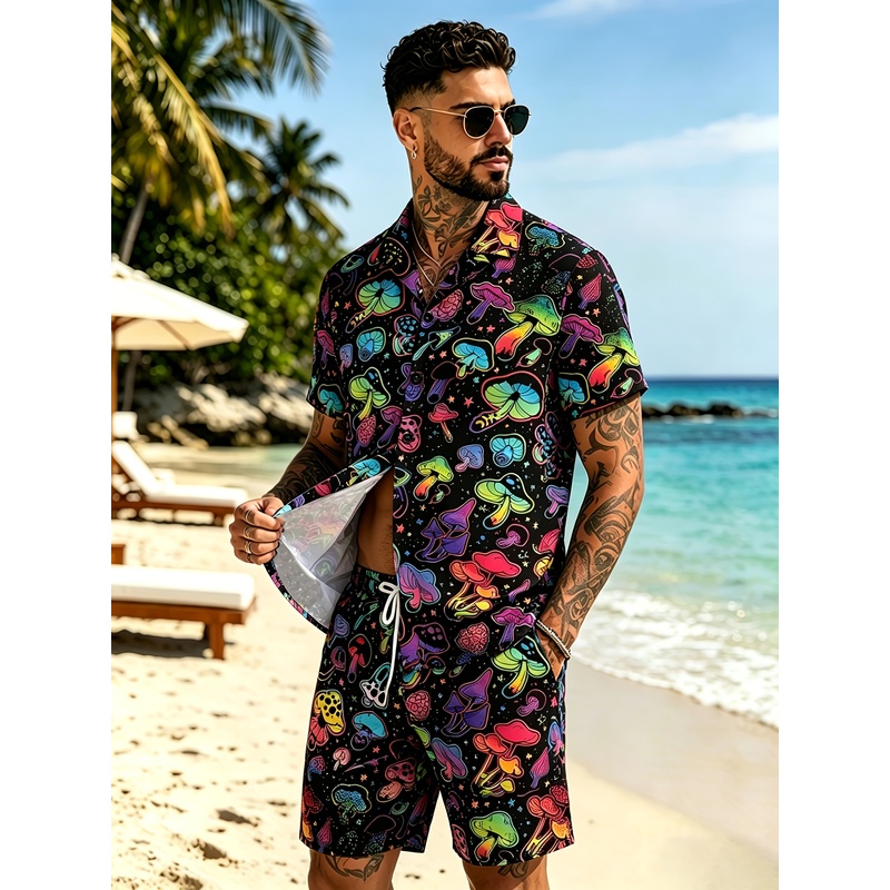 Мужской модный костюм с 3D-при – обзор и цена Mens Fashion Streetwear