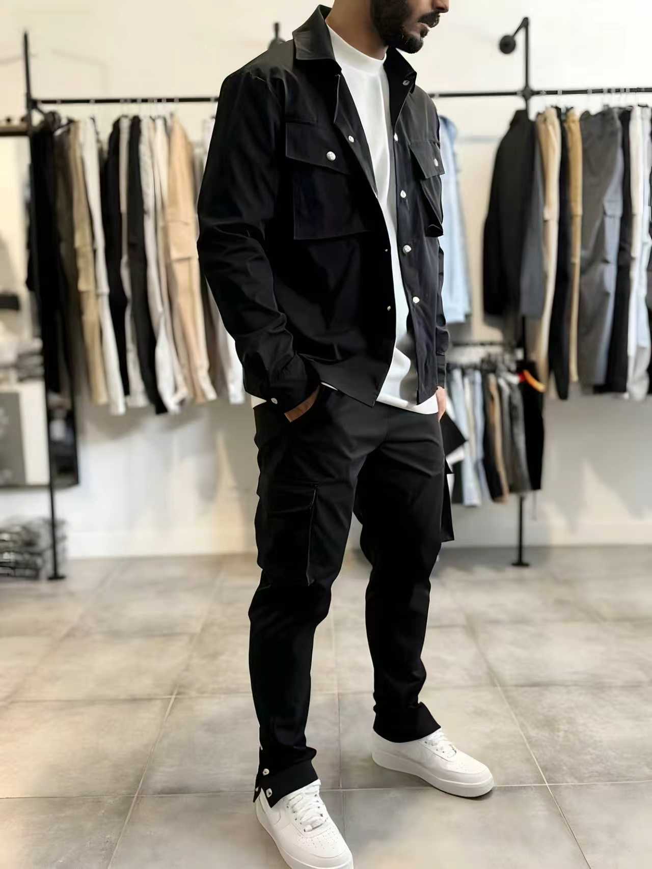 Мужская модная однотонная рабо – обзор и цена Jacket Mens Fashion