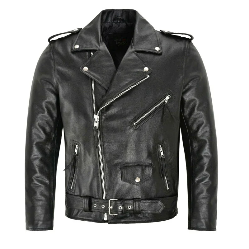 Мужская модная кожаная куртка, – обзор и цена Jacket Mens Fashion