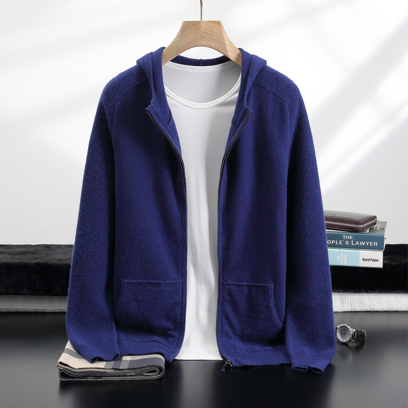 Новый 100% кашемировый костюм  – обзор и цена Knitted Cardigan Men