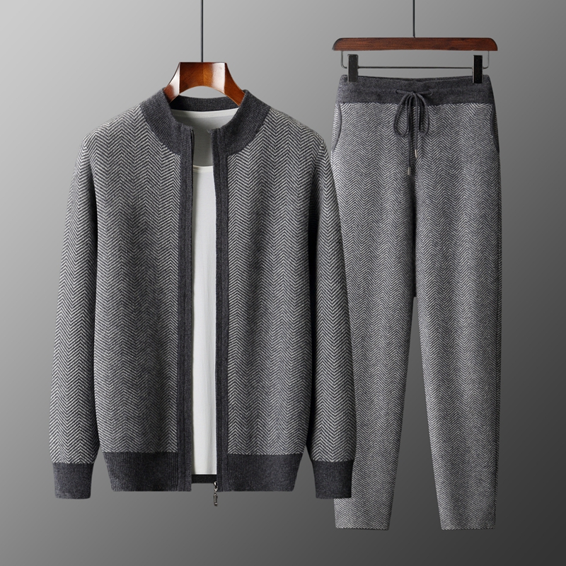 Комплект из 100% мериносовой ш – обзор и цена Knitted Cardigan Men