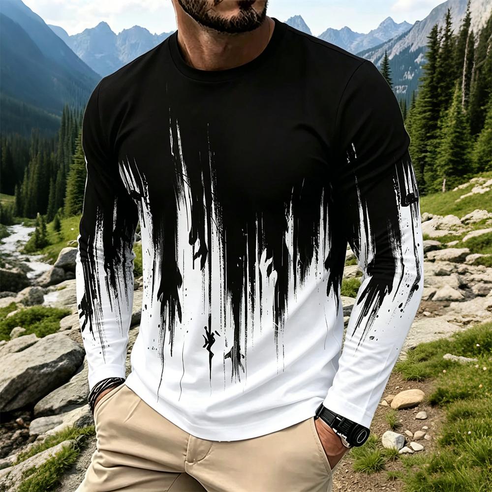 Мужская футболка с длинным рук – обзор и цена Mens Fashion Streetwear